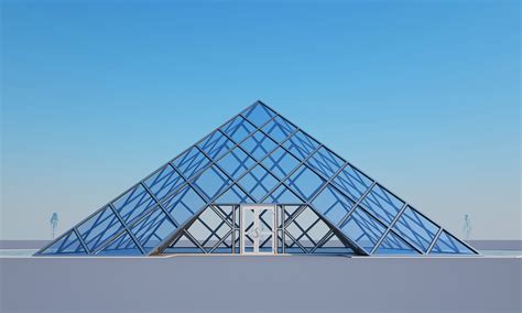 3D glass pyramid - TurboSquid 1456839