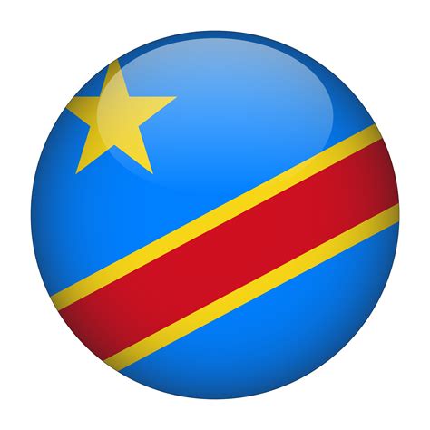 Democratic Republic of the Congo 3D Rounded Flag with Transparent Background 15272186 PNG