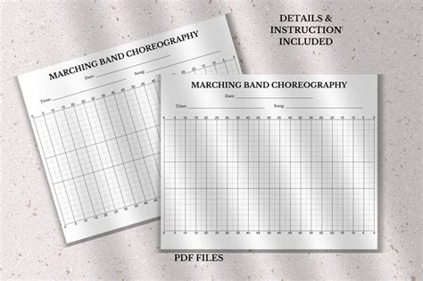 Printable Marching Band Choreography Guide, Marching Band Choreography ...