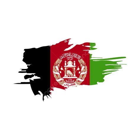 Afghanistan Flag Brush Stroke Clipart Design, Flag Clipart, Brush Clipart, Afghanistan Flag ...