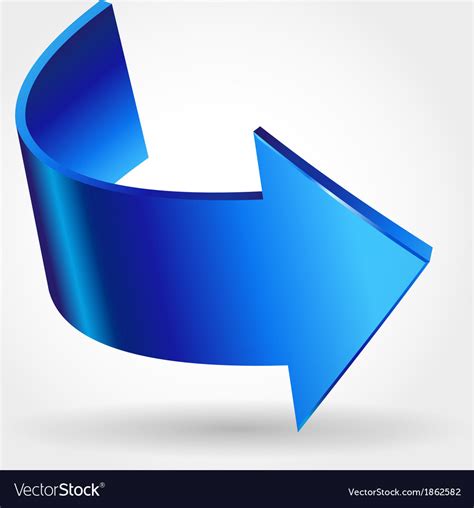 Blue arrow Royalty Free Vector Image - VectorStock