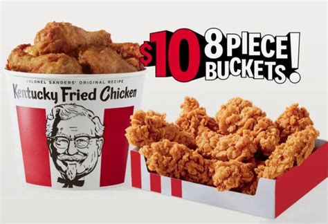 Online-Only Fried Chicken Deals : KFC $10 8-Piece Buckets