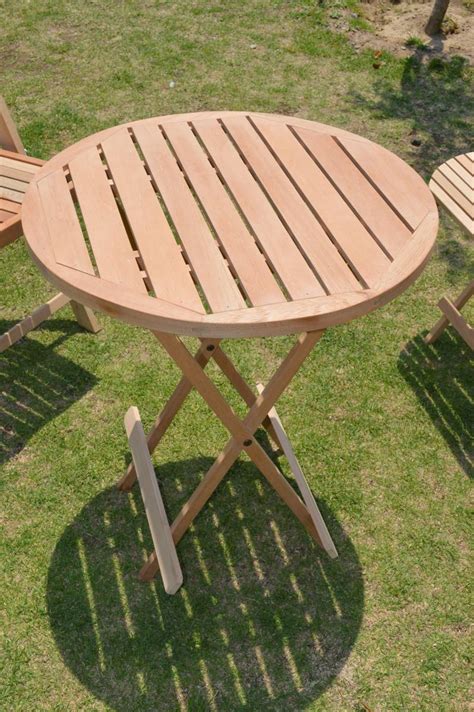 Mesa Plegable De Madera Para Jardín Y/o Terraza Konetl - $ 495.00 en MercadoLibre