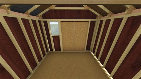 slanted roof image: Shed framing plan