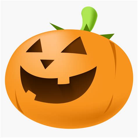 Pumpkin Clip Simple - Cartoon Halloween Jack O Lantern, HD Png Download , Transparent Png Image ...