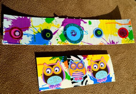 imprints handmade: Duct tape bookmarks by kids