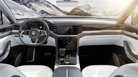 2018 Volkswagen Atlas Cross Sport Hybrid SUV Concept | Interior, Cockpit