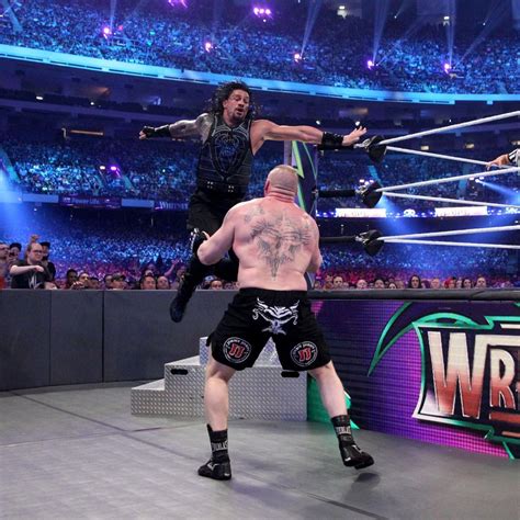 Wrestlemania 34 ~ Roman Reigns vs Brock Lesnar - wwe foto (41294230) - fanpop