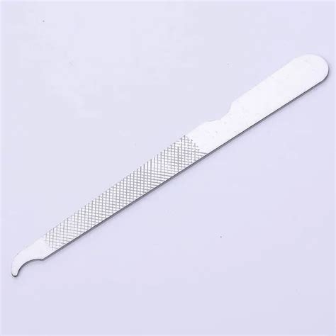 New Nail File Dual Sided Stainless Steel Metal Nail Art File Manicure Pedicure Tool Nail Files ...