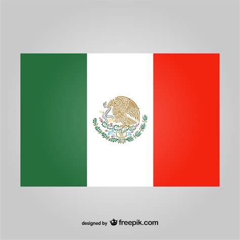 Free Vector | Mexican flag vector