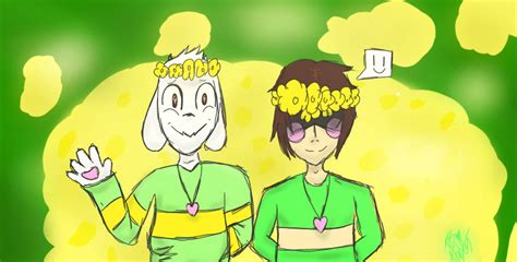 Asriel and Chara Dreemurr by DrawingToxicSmores on DeviantArt