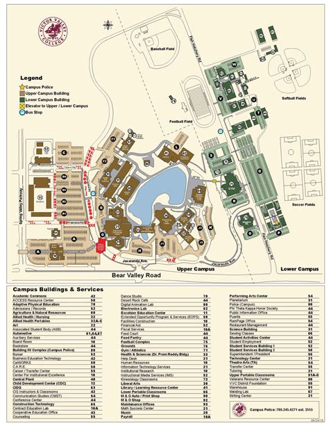 Victor Valley College Campus Map | Campus Map