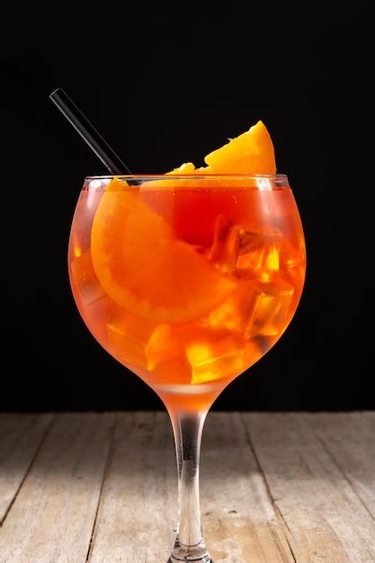 Premium Photo | Glass of aperol spritz cocktail