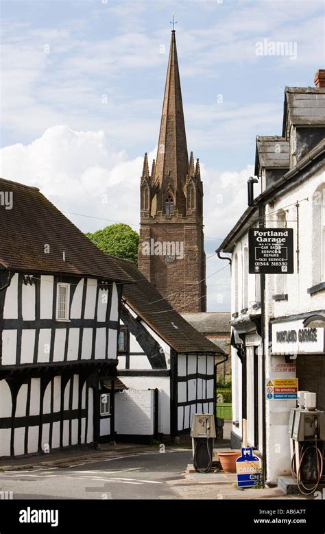 Village of Weobley Herefordshire UK May 2007 Stock Photo - Alamy