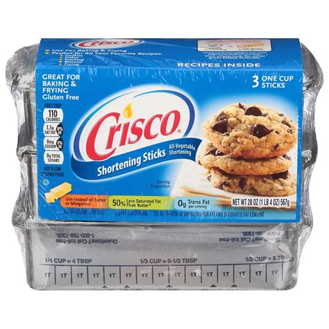 Crisco Baking Sticks All-Vegetable Shortening - Shop Butter & Margarine at H-E-B