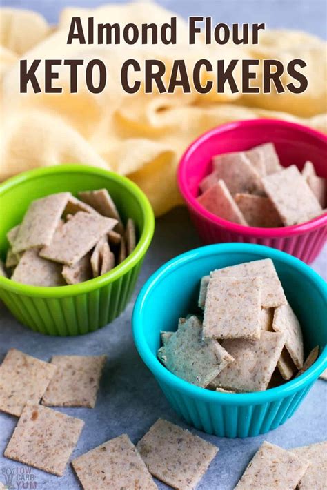 Almond Flour Paleo Keto Crackers | Low Carb Yum