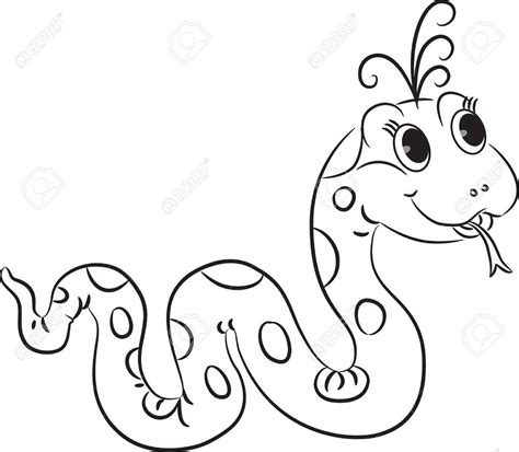 cute snake clipart black and white - Google Search | Lustiger cartoon, Lustig, Tiere