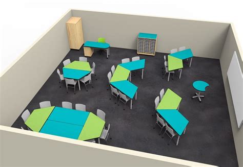 ELO® Trapezoid Table - WB Manufacturing LLC | Collaborative classroom design, Classroom tables ...