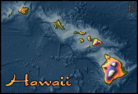 Hawaii Topographic Map 3d – Map Vector