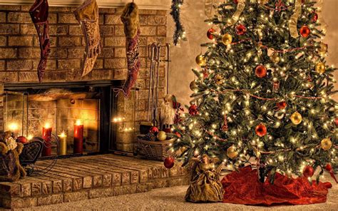 Christmas Fireplace Backgrounds - Wallpaper Cave