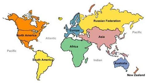 10 best printable labeled world map – Artofit