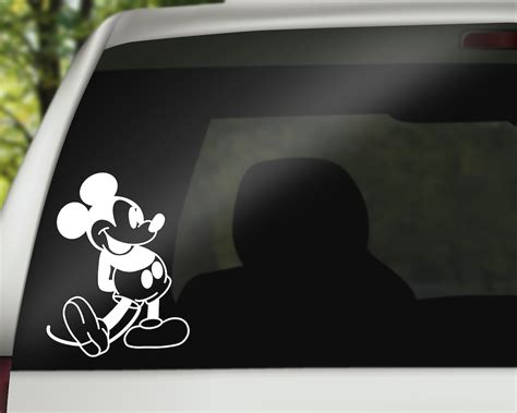 Mouse Walking Decal, Mickey Mouse, Car Decal, Wall Decal, Laptop ...