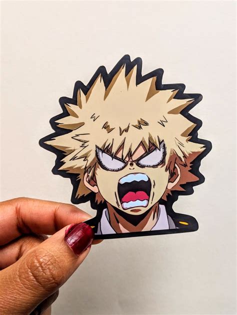 Bakugo Anime Sticker, My Hero Academia Sticker, BNHA Stickers, Boku No ...