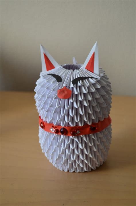 3D Origami Japanese Cat by Denierim on DeviantArt