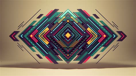 colorful, Abstract, Geometry, Digital Art Wallpapers HD / Desktop and ...