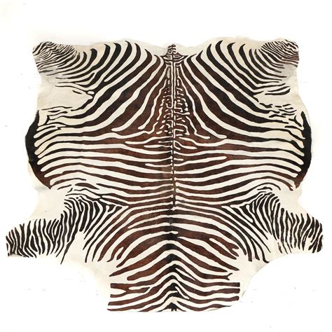 Faux Zebra Cotton Area Rug | EBTH