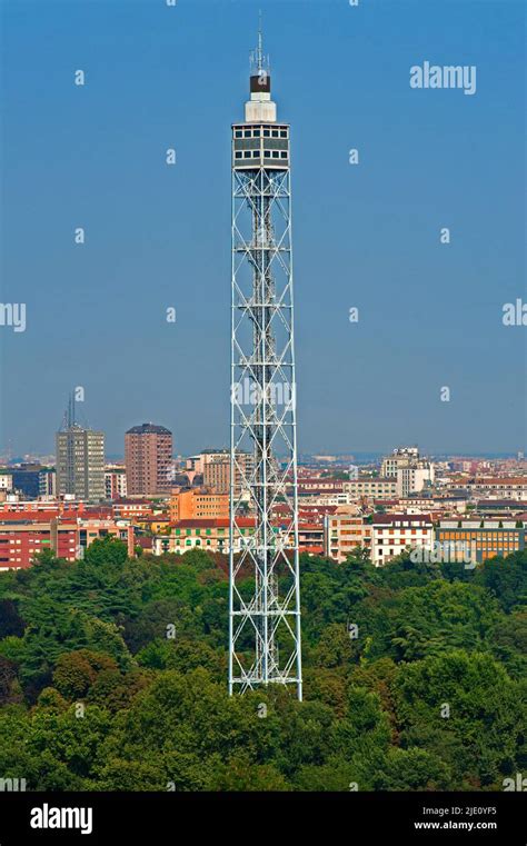 Milan, Branca Tower, Sempione Park Stock Photo - Alamy