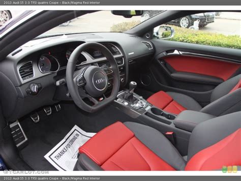 Black/Magma Red Interior Prime Interior for the 2013 Audi S5 3.0 TFSI quattro Coupe #74204680 ...