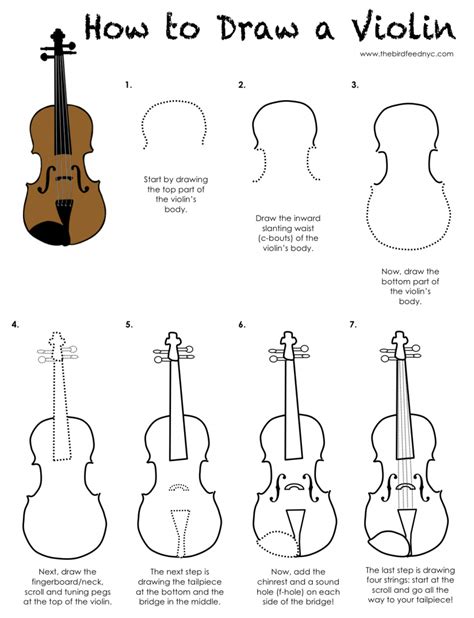 Simple Violin Drawing at PaintingValley.com | Explore collection of ...