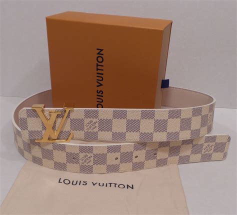 White Damier Lv Men's Belt | Paul Smith