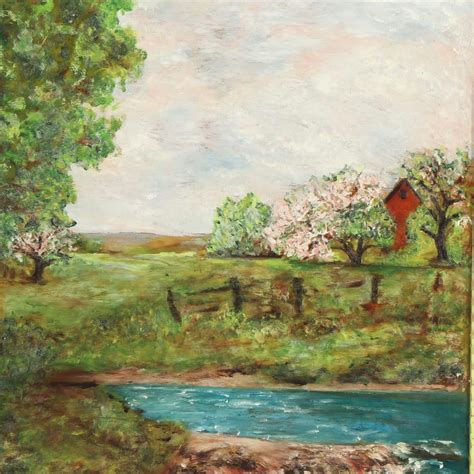 Rural Landscape Oil Painting | EBTH