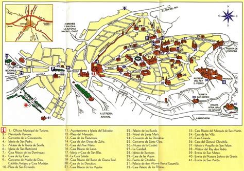 Carmona Spain Tourist Map - Carmona Spain • mappery