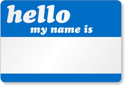 Hello, My Name Is Visitor Labels - Visitor Badges, SKU - LB-1992