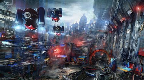 375x667 resolution | futuristic city illustration, cyberpunk ...