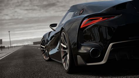 Toyota FT 1 Black Ultra HD 4K Wallpaper Wallpaper