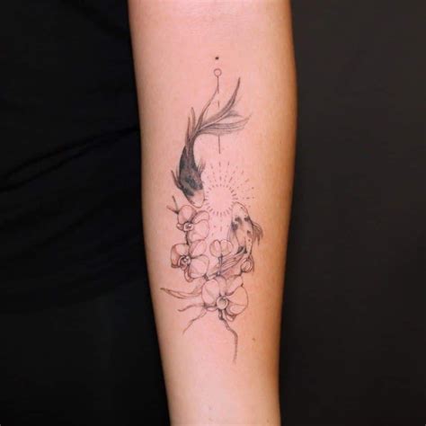 Koi Fish Tattoo Designs For Women 1 | Forearm tattoo women, Small fish tattoos, Koi fish tattoo