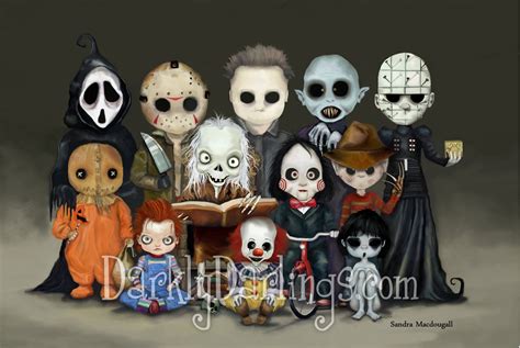 Horror Villains Art / Halloween Decor - Etsy