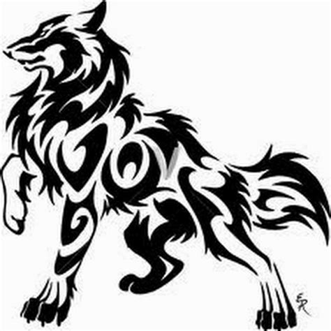 Wolf Face Tribal - ClipArt Best