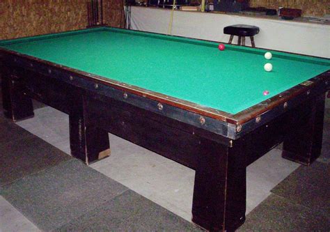 My Antique Brunswick Carom Table in My Garage