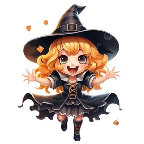 A Cheerful Witch Is Happy About The Upcoming Halloween Holiday, Halloween Girl, Halloween Makeup ...