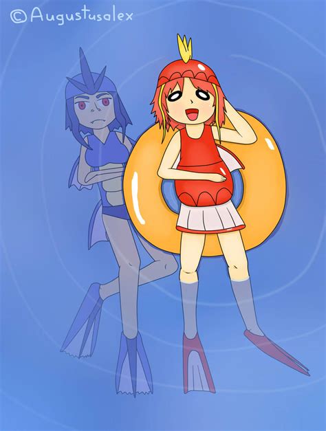 Magikarp and Gyarados by Augustusalex on DeviantArt