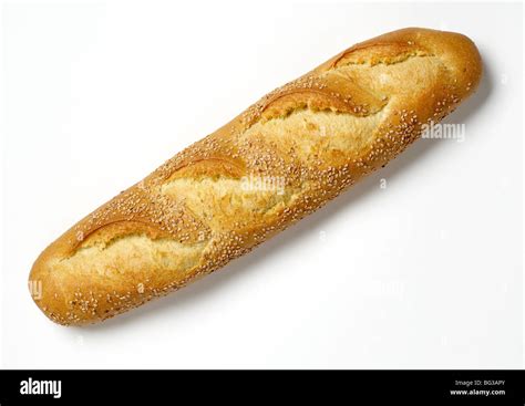 Semolina Long Loaf of bread Stock Photo - Alamy