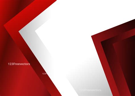 Red Geometric Business Card Background Template Vector