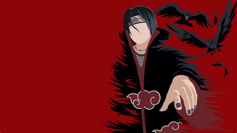 Itachi Uchiha Wallpaper 4K, 5K, Naruto, Minimal art