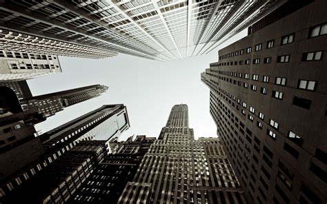 Worm's eye-view photo of high rise building, photography, urban, city, building HD wallpaper ...