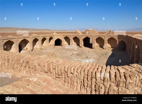 Iran, Yazd province, Dasht-e Kavir desert, Saqand caravanserai Stock Photo, Royalty Free Image ...